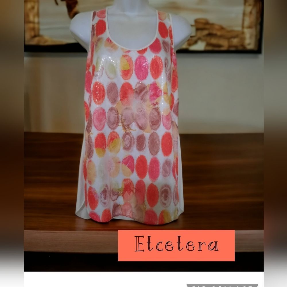 Etcetera colorful sequins tank 8